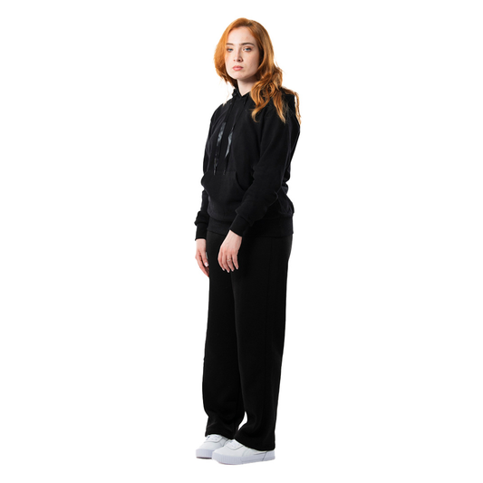 Felpa donna cappuccio marsupio manica lunga regular