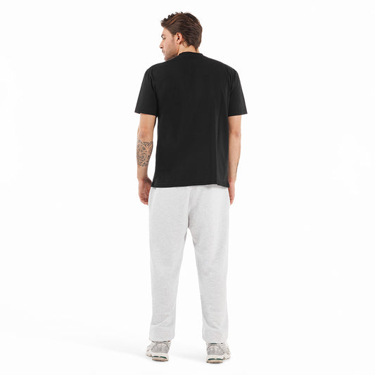 T Shirt uomo taglio comodo collo in maglina manica corta