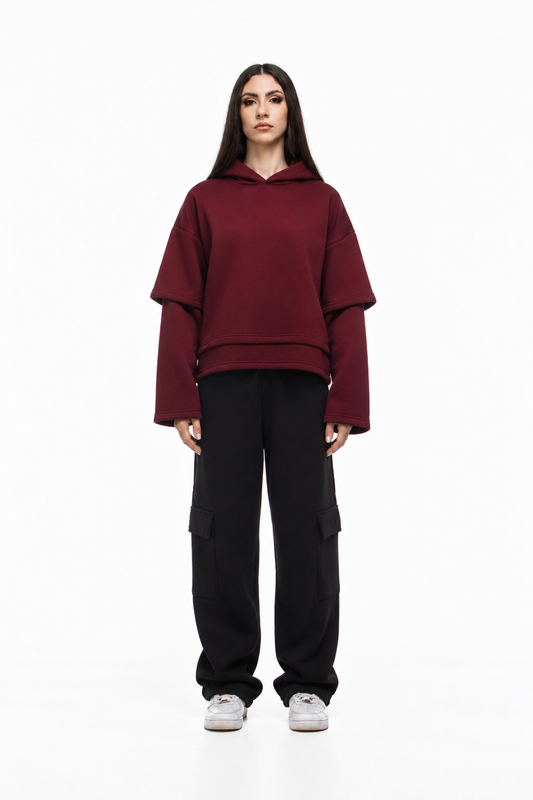 Pantalone lungo unisex con tasconi laterali over