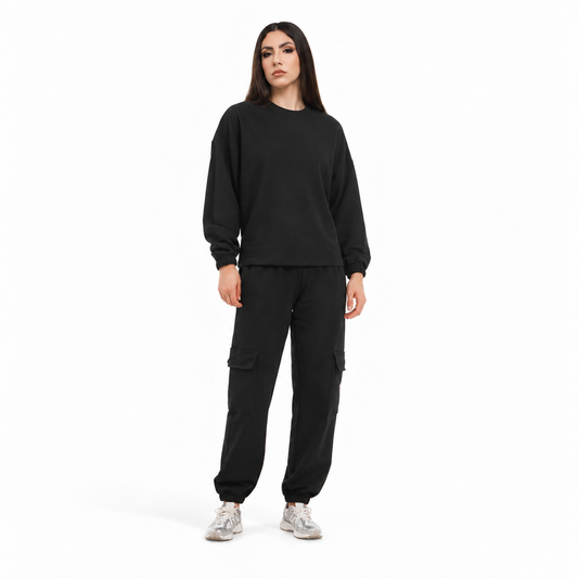 Felpa unisex paricollo manica lunga boxyfit