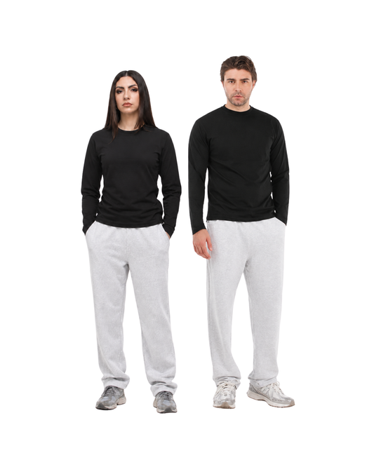 T shirt uomo regular collo in maglina manica lunga