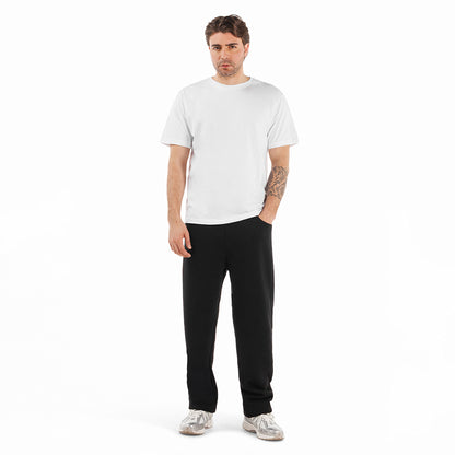 T shirt uomo regular collo in maglina manica corta tessuto organico