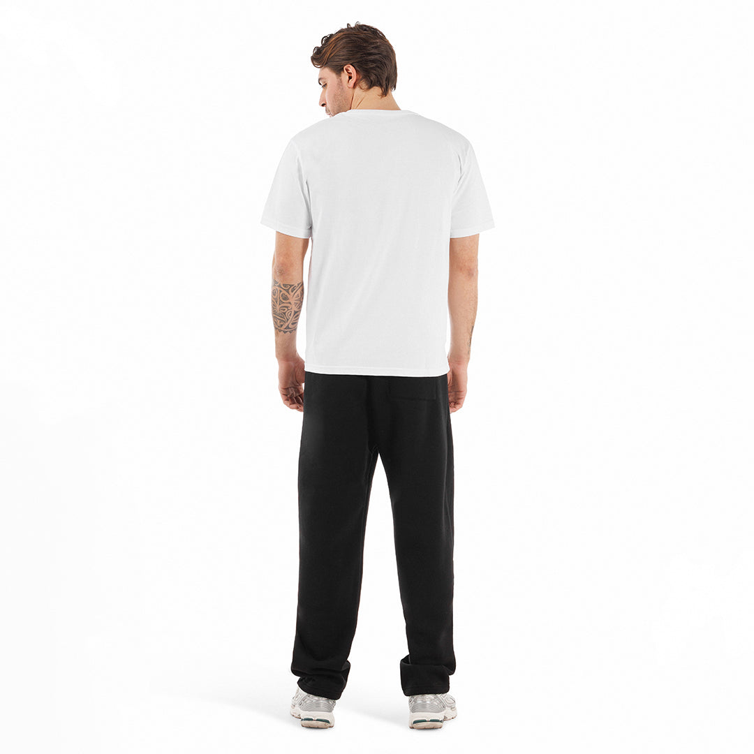 T shirt uomo regular collo in maglina manica corta tessuto organico