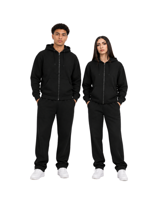 Felpa uomo cappuccio marsupio zip manica lunga boxyfit