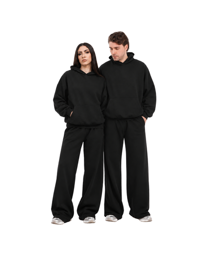 Felpa unisex cappuccio marsupio manica lunga boxyfit