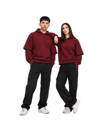 Pantalone lungo unisex con tasconi laterali over