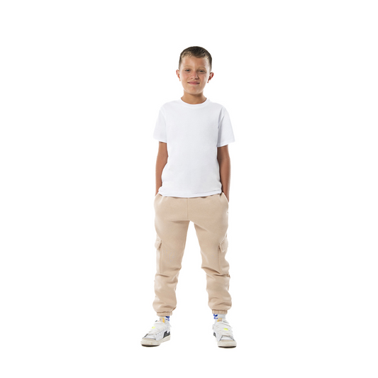 T shirt bimbo taglio comodo collo in maglina manica corta
