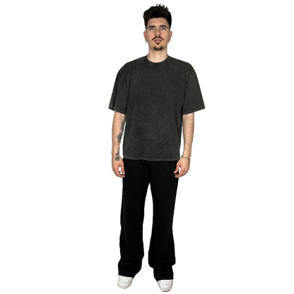 T Shirt unisex over manica corta slavata