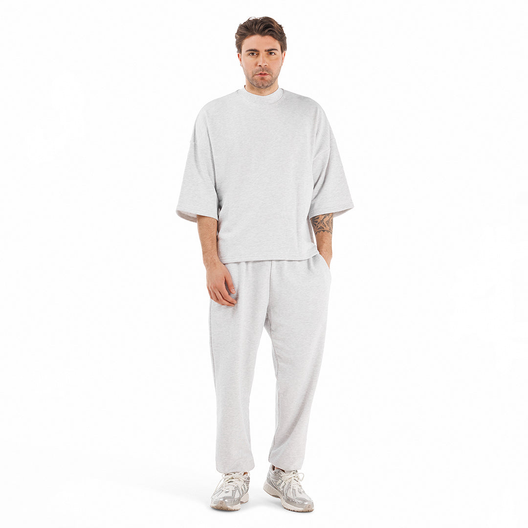 Felpa unisex paricollo manica 3/4 boxyfit