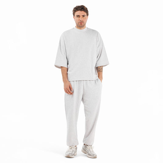 Felpa unisex paricollo manica 3/4 boxyfit