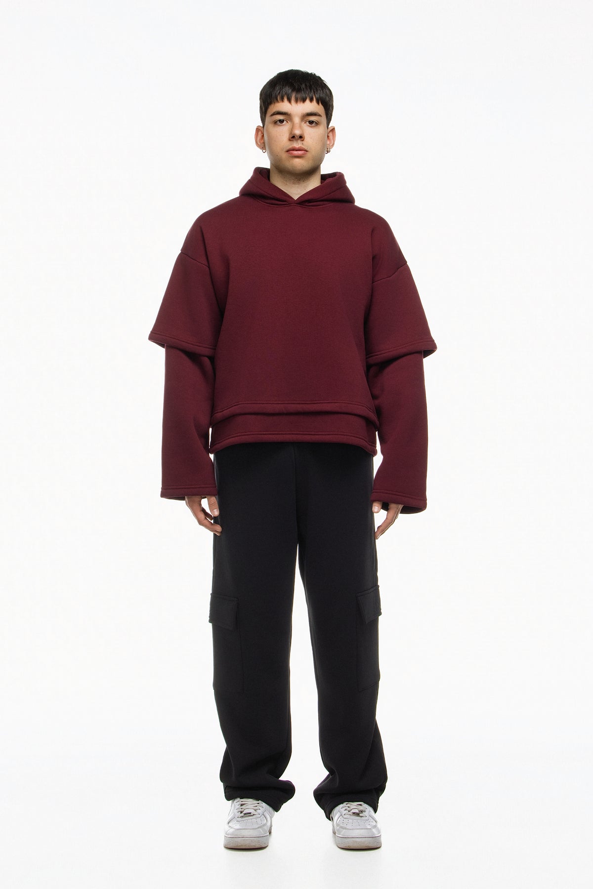 Pantalone lungo unisex con tasconi laterali over