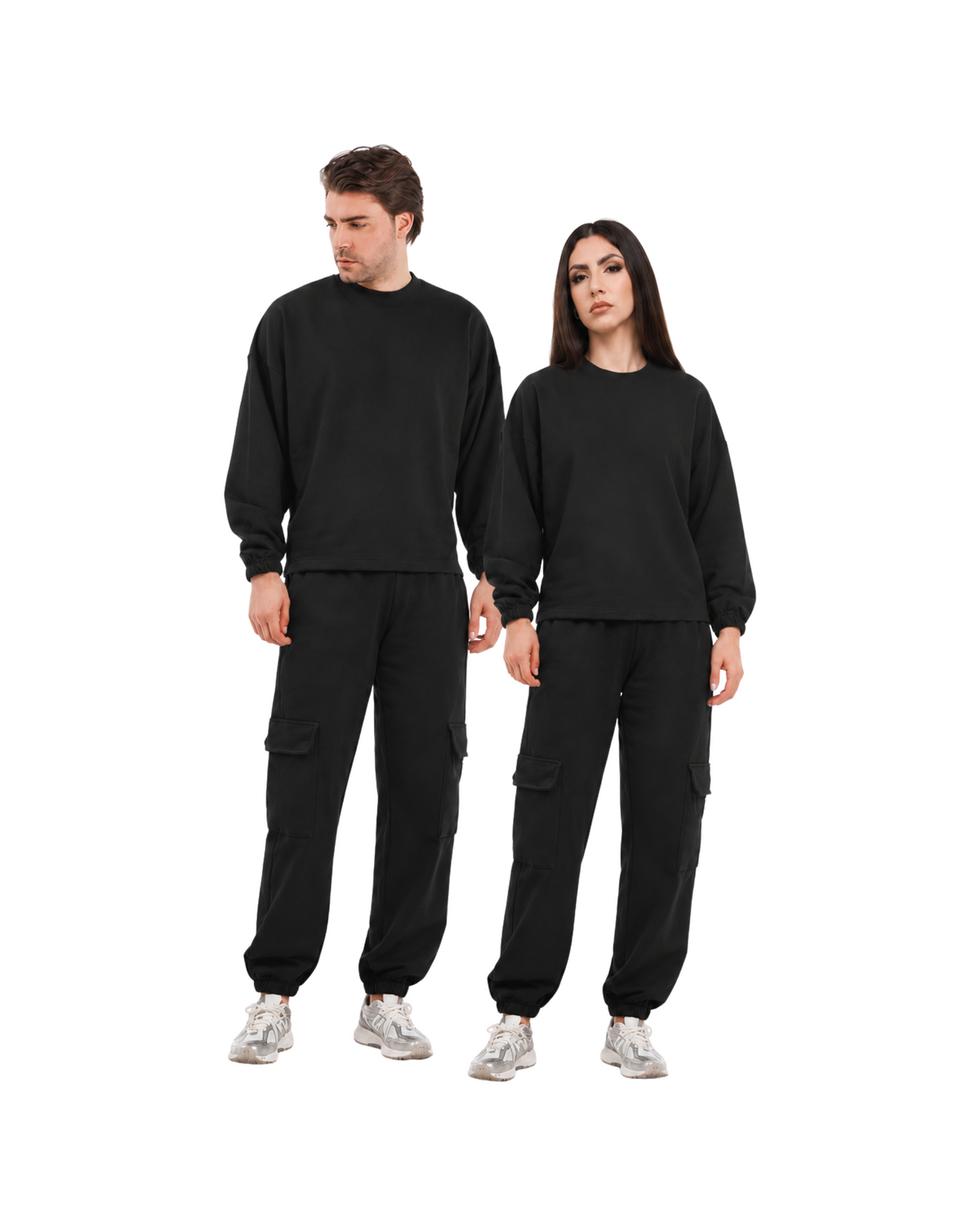 Felpa unisex paricollo manica lunga boxyfit