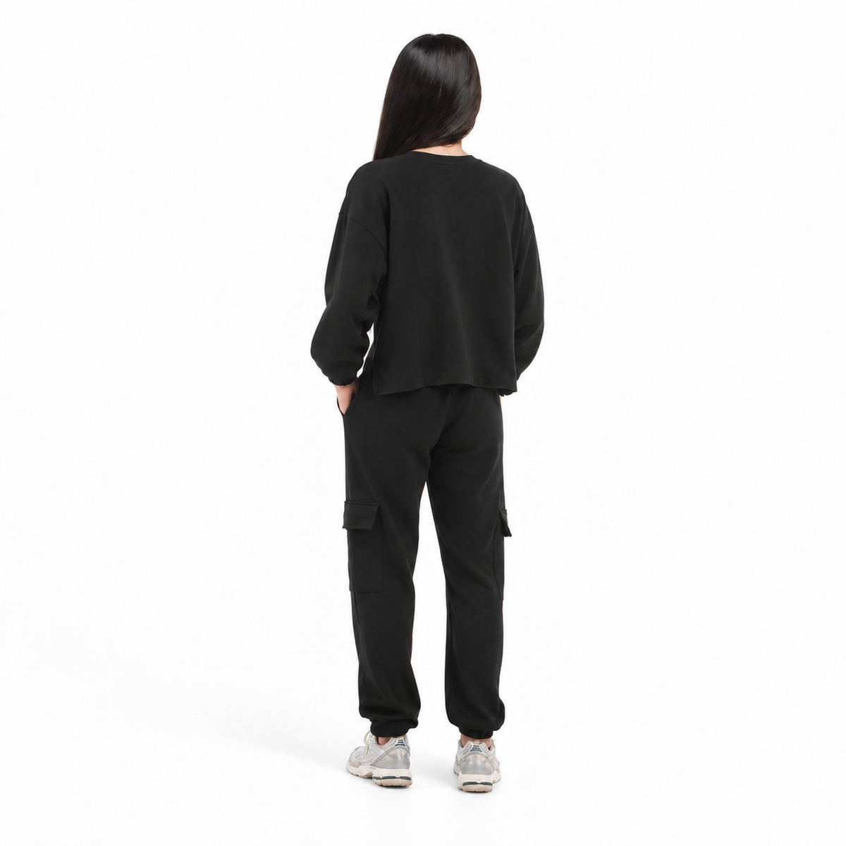 Felpa unisex paricollo manica lunga boxyfit