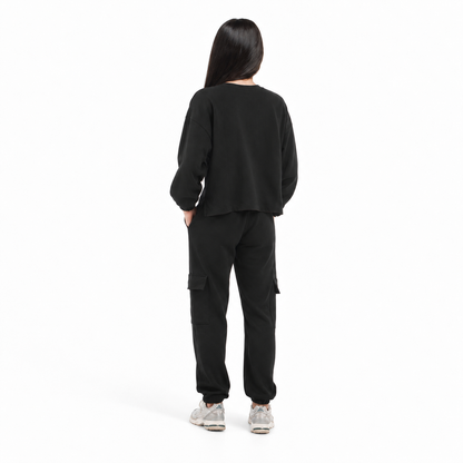 Felpa unisex paricollo manica lunga boxyfit
