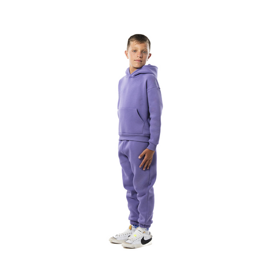 Felpa bimbo cappuccio marsupio manica lunga boxyfit
