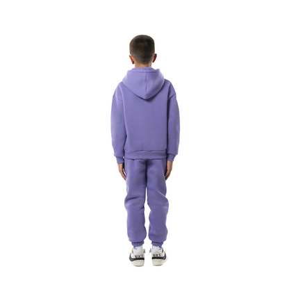 Felpa bimbo cappuccio marsupio manica lunga boxyfit