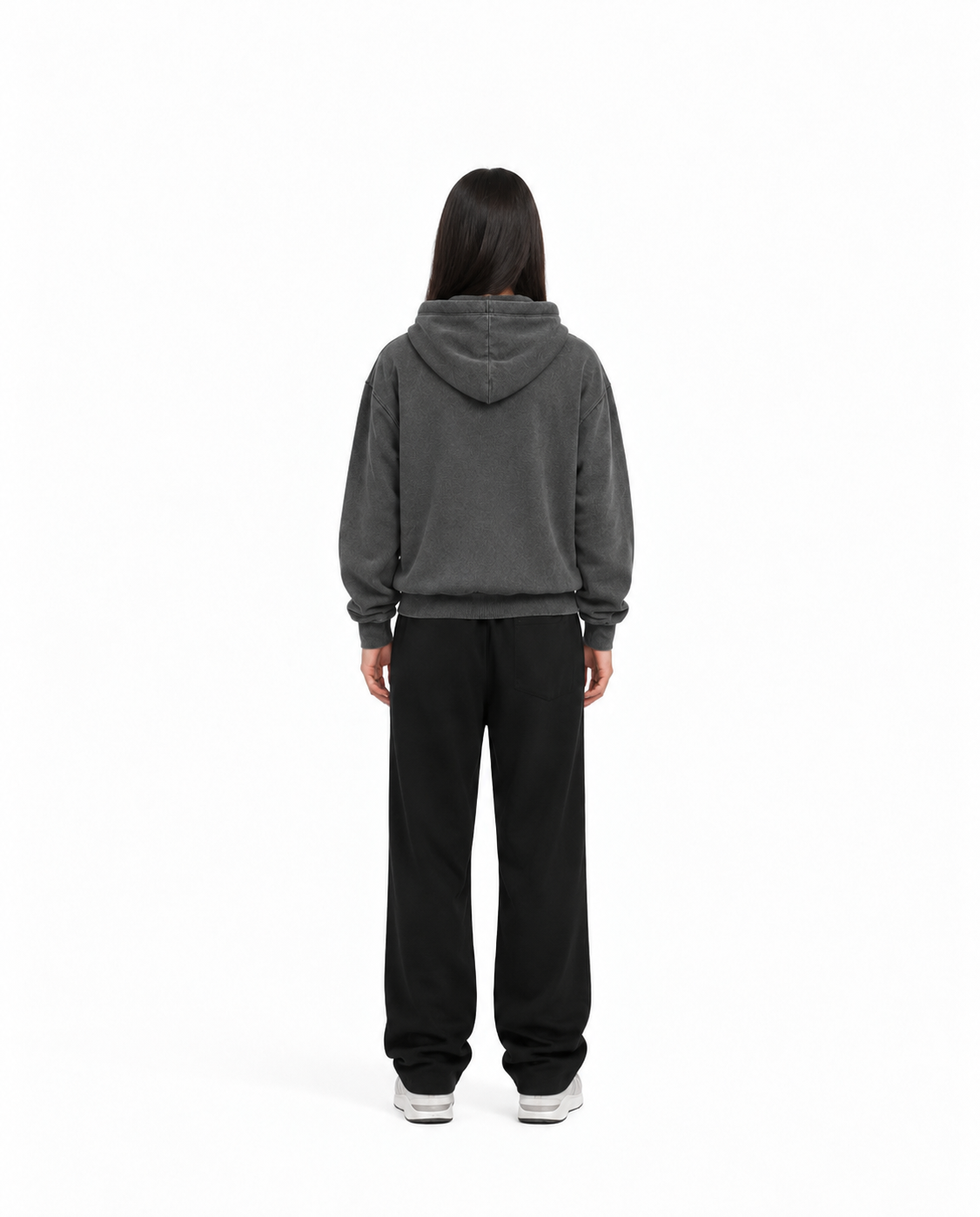 Felpa unisex cappuccio marsupio manica lunga boxyfit