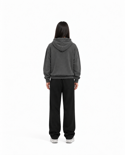 Felpa unisex cappuccio marsupio manica lunga boxyfit
