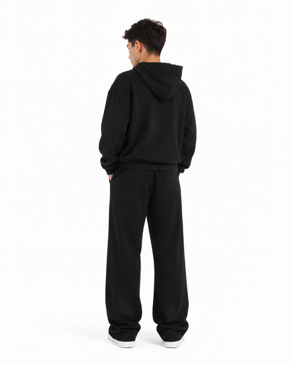 Felpa unisex cappuccio/marsupio manica lunga boxyfit
